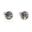 Strieborné náušnice pecka s kryštálmi Swarovski mix farieb okrúhle 31336.4 Colorado