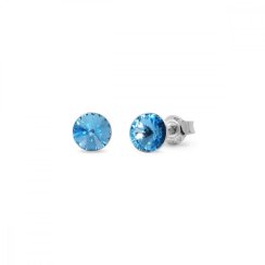 Náušnice modré Rivoli so Swarovski Elements Sweet Candy Studs K1122SS29AQ aquamarine 6 mm