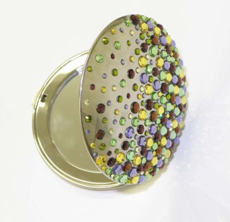 Kosmetické kapesní zrcátko se Swarovski Elements Corals VII