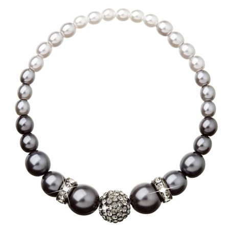 Náramek šedý s křišťály Preciosa 33062.3 Grey