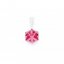 Prívesok ružová kocka so Swarovski Elements Cube Small Light Rose