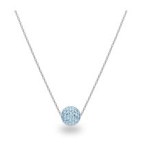 Náhrdelník so Swarovski Elements gulička Aqua
