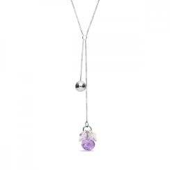 Náhrdelník fialový sa Swarovski Elements Vinber NKL6428ABV AB + Violet