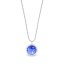Strieborný náhrdelník modrý sa Swarovski Elements Birthday Stone NB1122SS29SA Sapphire