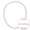Perlový náhrdelník z riečnych perál so zapínaním z bieleho 14 karátového zlata 822003.1/9260B biely