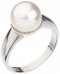Prsten se Swarovski Elements perla 35022.1 Bílá 10 mm