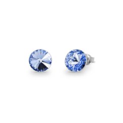 Náušnice Rivoli so Swarovski Elements Sweet Candy Studs K1122SS39LS light sapphire 8 mm