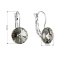 Náušnice Rivoli so Swarovski Elements Black Diamond 12 mm