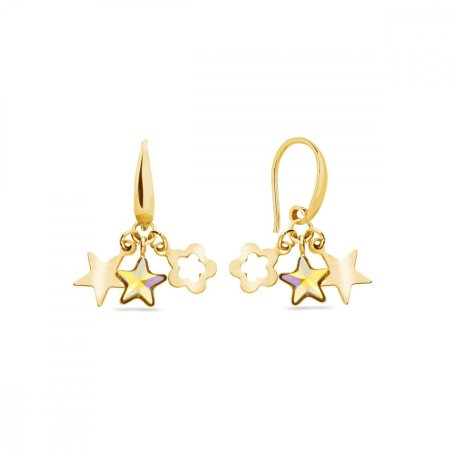 Náušnice dúhové sa Swarovski Elements Joy KWGMIX2816AB