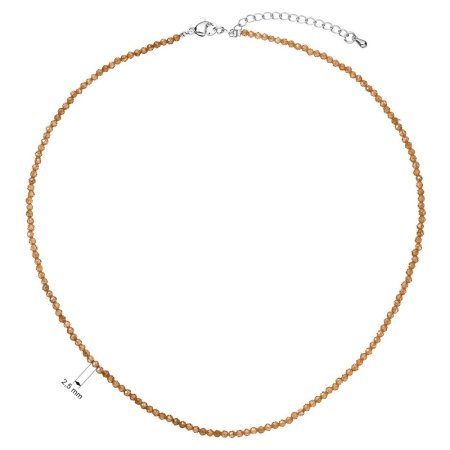 Náhrdelník s pravými smoky quartz kamene 42012.3 oceľ