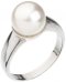 Prsteň so Swarovski Elements perla 35022.1 Biela 10 mm