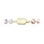 Perlový náramek z říčních perel se zapínáním ze 14 karátového zlata 923004.3/9269A multi