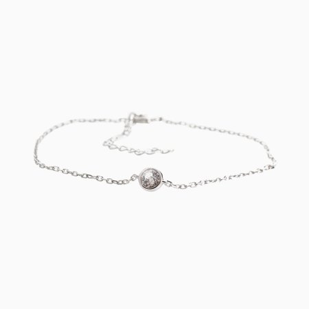 Strieborný náramok číry so Swarovski Elements Krystal