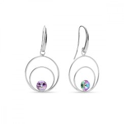Náušnice fialové sa Swarovski Elements Glory KWOD1122SS29VL Vitrail Light