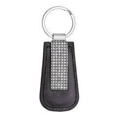 Kľúčenka s kryštálmi Swarovski čierna 38016.5 hematite