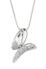 Náhrdelník se Swarovski Elements motýl Krystal