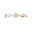 Perlový náramek z říčních perel se zapínáním ze 14 karátového zlata 923004.3/9270A multi