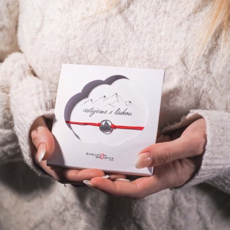 Kabbalah náramek hory 13078.3 červený