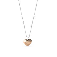 Náhrdelník srdce číry so Swarovski Elements Heart N2808RG Rose Gold