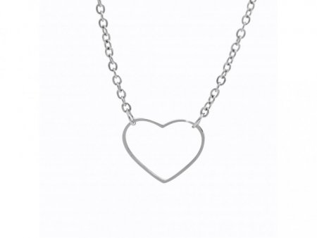 Oceľový náhrdelník v tvare srdca