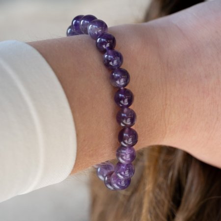 Náramek s minerálními kameny ametrín 43056.3