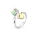 Prsten se Swarovski Elements Cube P48416P AB 6 mm