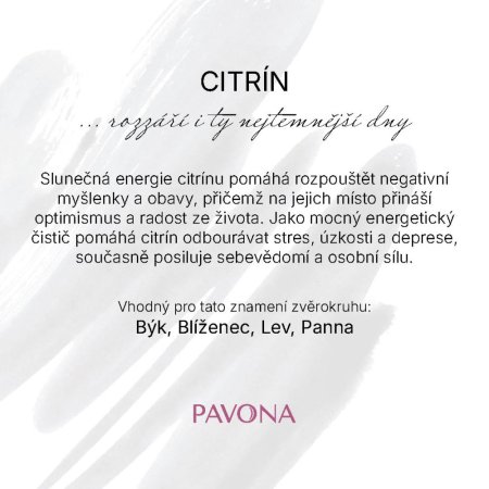 Náramek s minerálními kameny citrín 43057.3