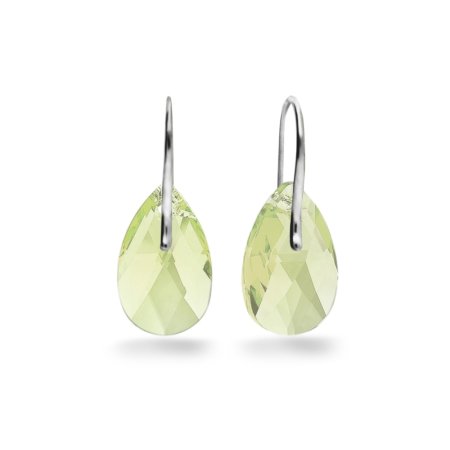 Náušnice so Swarovski Elements Classic Drop KW610622LG Luminous Green