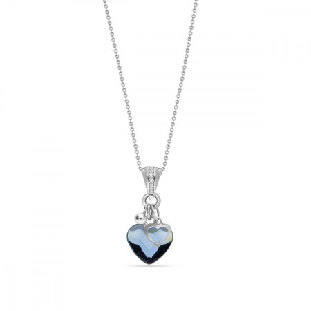 Náhrdelník modrý se Swarovski Elements Bliss NCMIX2808DB Denim Blue