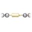 Perlový náhrdelník z říčních perel se zapínáním ze 14 karátového zlata 922028.3/9267A grey