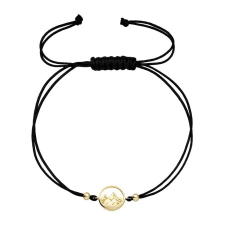 Kabbalah pozlacený náramek hory 13090.1 černý