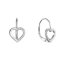 Stříbrné náušnice srdce 11603.1