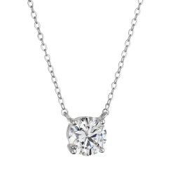 Stříbrný náhrdelník ELEN 12M00006 moissanite