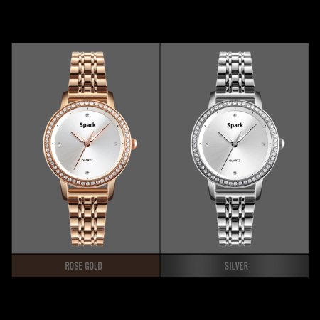 Dámske zlaté hodinky Odeon so Swarovski Elements Z1311G