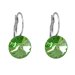 Náušnice Rivoli se Swarovski Elements visací Peridot 12 mm
