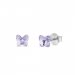 Náušnice fialové se Swarovski Elements Small Butterfly K47485PL Provance Lavender