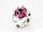 Prsteň so Swarovski Elements Rivoli Rose 12mm