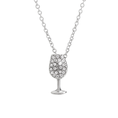 Náhrdelník číry so Swarovski Elements Víno Krystal