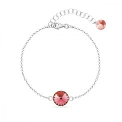 Náramok marhuľový sa Swarovski Elements Candy B1122SS47RP Rose Peach