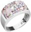 Stříbrný prsten s krystaly Swarovski růžový 35014.3 Magic Rose