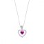 Náhrdelník ružový sa Swarovski Elements Amour NCC28086F Fuchsia