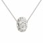 Stříbrný náhrdelník s křišťály Preciosa bílý 32081.1