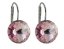 Náušnice světle fialové  Rivoli se Swarovski Elements Light Amethyst 14 mm