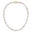 Perlový náhrdelník z pravých riečnych perál mix farieb 22004.3 Au plating