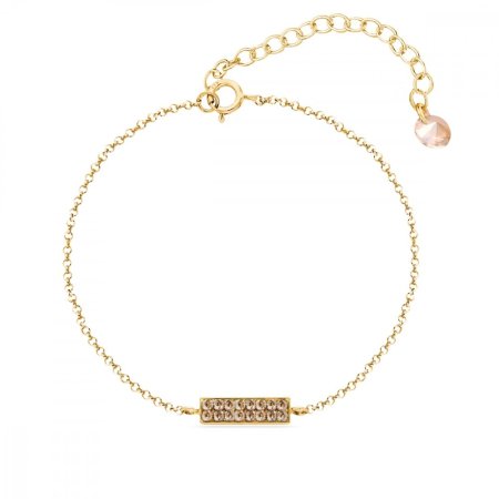 Náramok zlatý so Swarovski Elements Radiance BGFMP1GS Golden Shadow