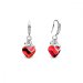 Náušnice červené se Swarovski Elements Bliss KWCMIX2808LSI Light Siam