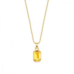 Náhrdelník žltý so Swarovski Elements Royal NG26028SF Sunflower