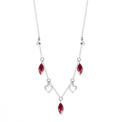 Náhrdelník červený se Swarovski Elements Euphoria NROLO22017SC Scarlet