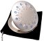 Kosmetické kapesní zrcátko se Swarovski Elements sun modré  EL-01.21 Light Sapphire