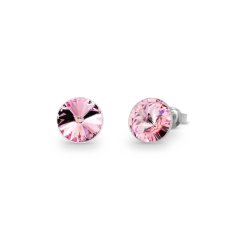 Náušnice světle růžové Rivoli se Swarovski Elements Sweet Candy Studs K1122SS39LR light rose 8 mm